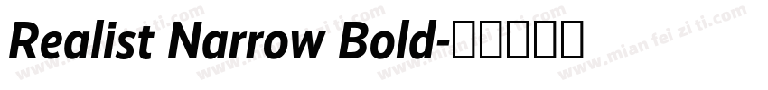 Realist Narrow Bold字体转换